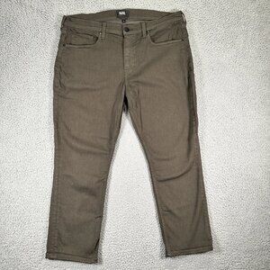 Paige Jeans Mens 36x26 Green Federal Slim Straight Mid Rise Stretch